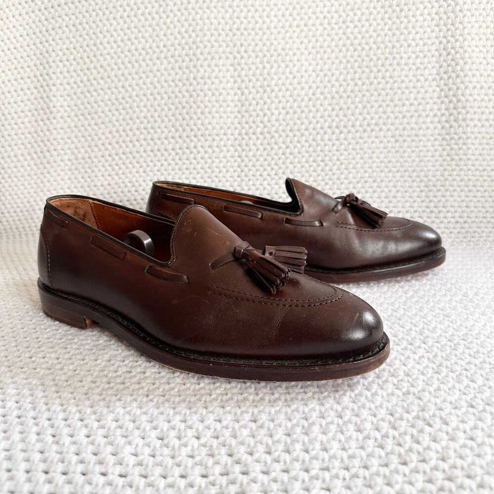 Polo Ralph Lauren Maestra Dark Brown Tassel Calfskin Loafers With Box 9.5
